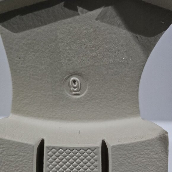 Jeffrey Campbell Play Pleu Rain Boot Womens 9 Cream Platform Chelsea Lug Sole - Picture 15 of 16